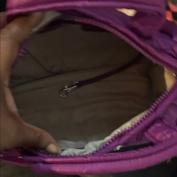 Michael Kors Quilted Crossbody Bag in Vibrant Purple - Picture 10 of 12